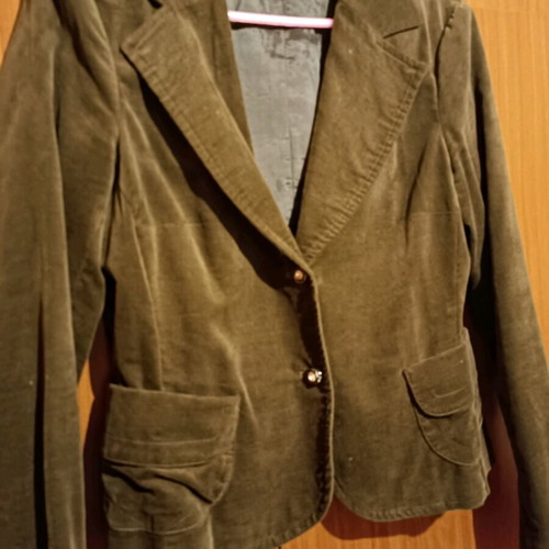 Access velvet jacket used, olive color s/m
