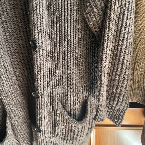 Massimo Dutti long cardigan, khaki green, size L