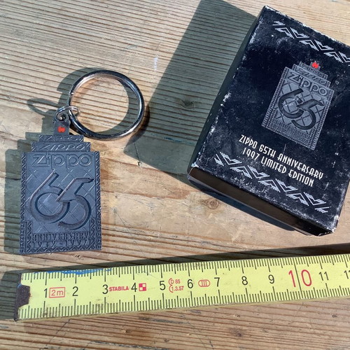Zippo keychain 65th anniversary 1997 new, limited edition