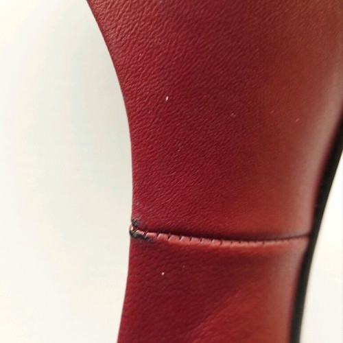 Bordeaux leather pumps used size 38 with 10 cm heel