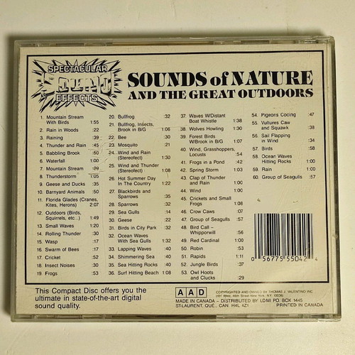 Sounds of Nature and the Great Outdoors CD like new