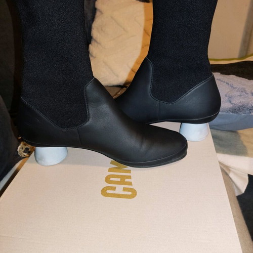 Camper women's boots like new, size 39, black with blue heel