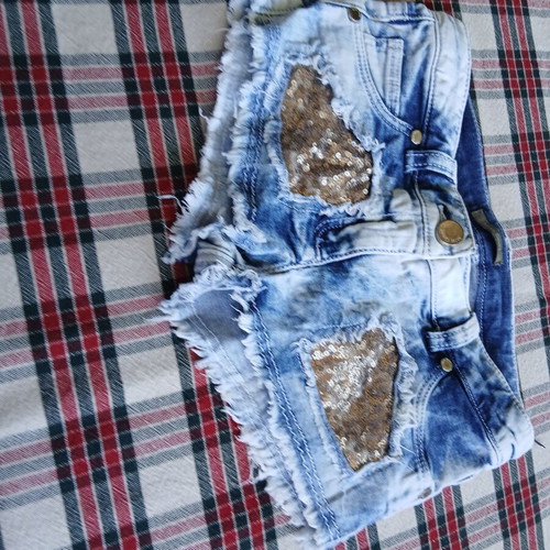 Miss Grant Kids' Shorts like new, size 134 cm, blue and silver