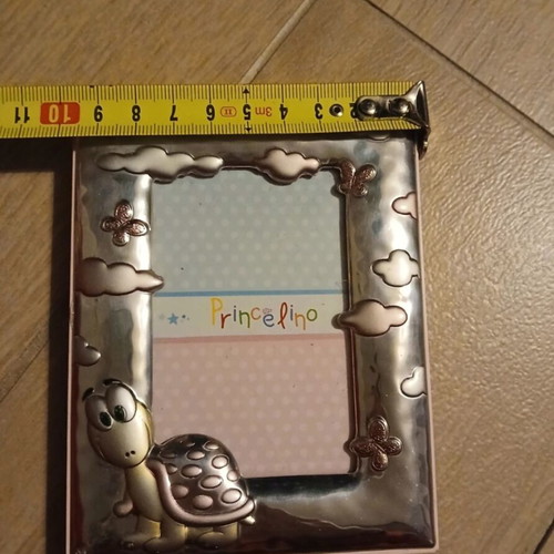 Children's frame silver 925 new with embossed details