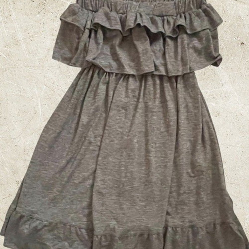 Mini strapless beach dress Catwalk new, grey, one size