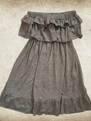 Mini strapless beach dress Catwalk new, grey, one size