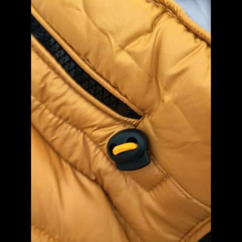 Reversible jacket used yellow and gray with hood size S