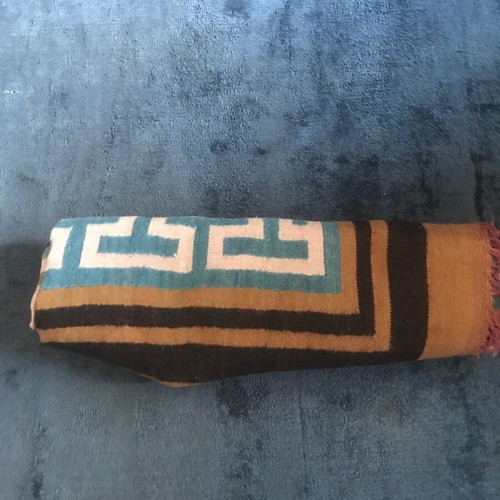 Handwoven rug used with unique design 110x210