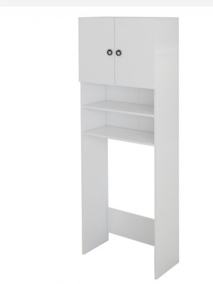 Laundry furniture new, white melamine, dimensions 640x27x180cm