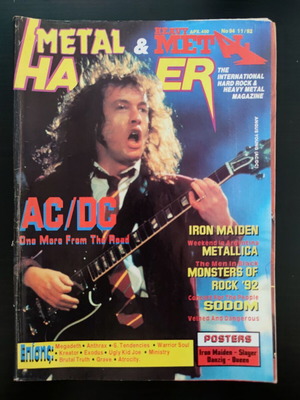 Metal Hammer & Heavy Metal magazine issue 94, November 1992
