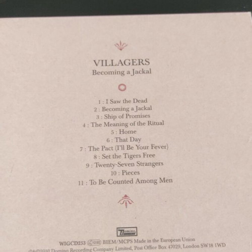 Villagers Becoming a Jackal CD like new, rock