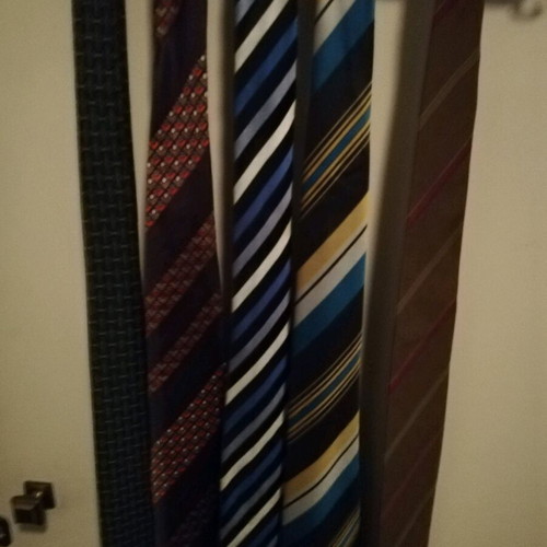 Ties used multicolored