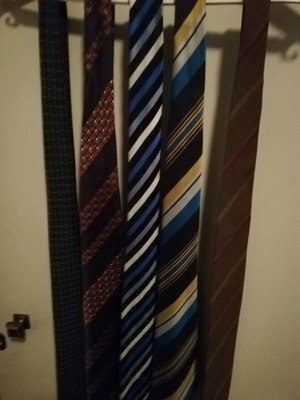 Ties used multicolored