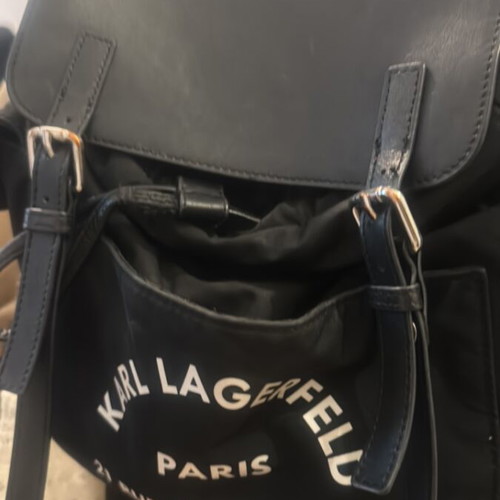 Karl Lagerfeld black backpack like new