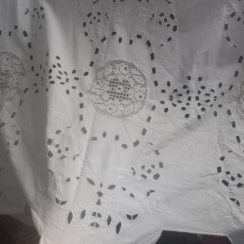 Vintage handmade Richelieu curtain 1.40x1.10, like new