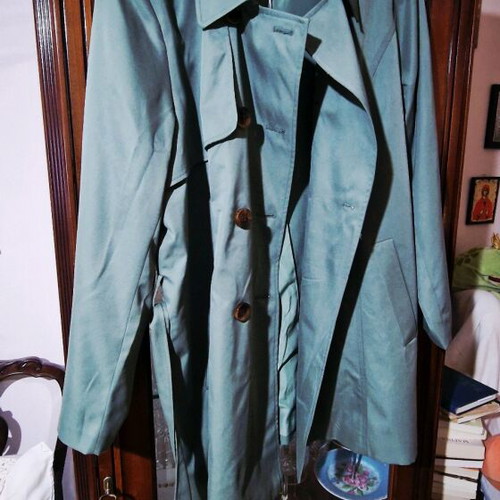 Only Carmakoma trench coat petrol beige new, size 50/52