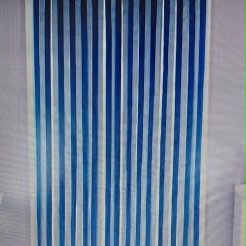 Balcony Curtain new, blue and white insect screen 90x200 cm