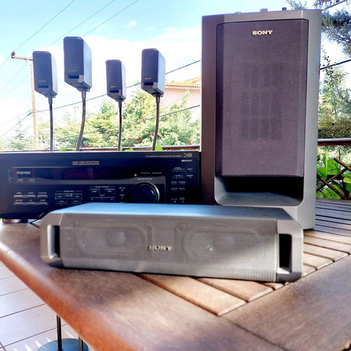 Sony STR-DE345 amplifier with Home Theater Speaker System SA-VE315 like new