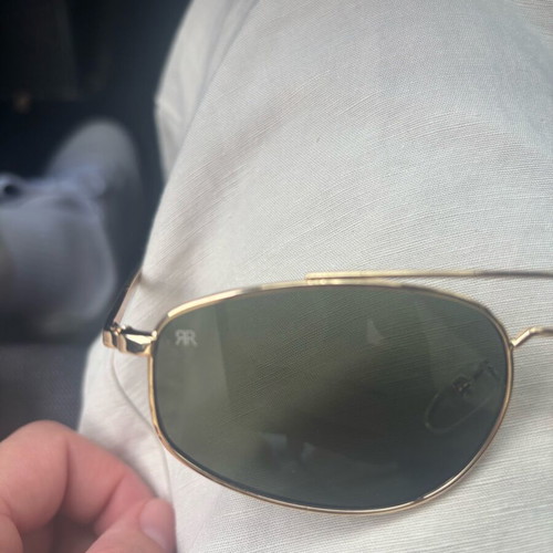 Red Raven Eyewear sunglasses like new, green and gold
