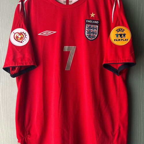 David Beckham jersey used, England appearance, size large
