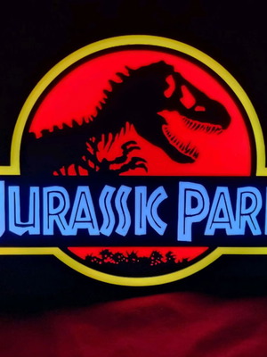 Jurassic Park lamp new with LED USB light effect