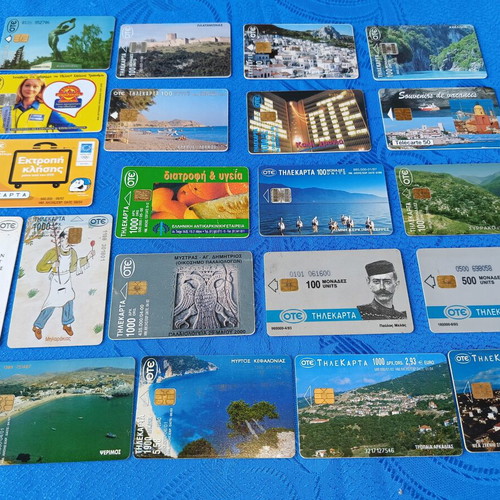 Ote phone cards vintage pack with 1200 drachmas, like new