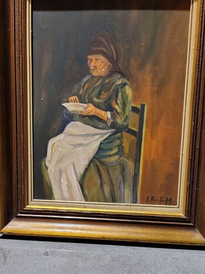 Πίνακας σαν καινούργιος 30x40 με κάδρο 53x43