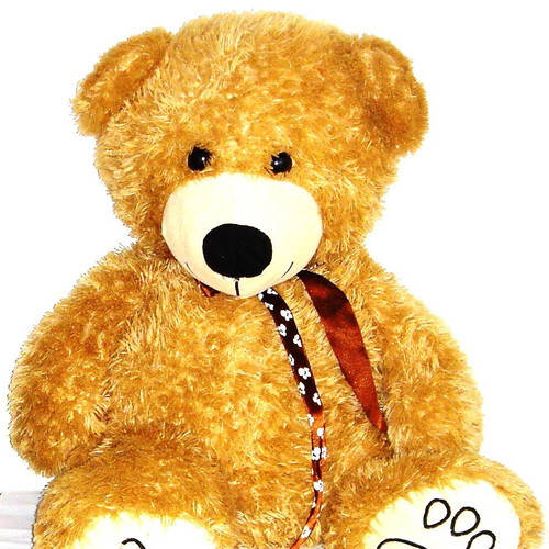 Giant smiling teddy bear plush toy