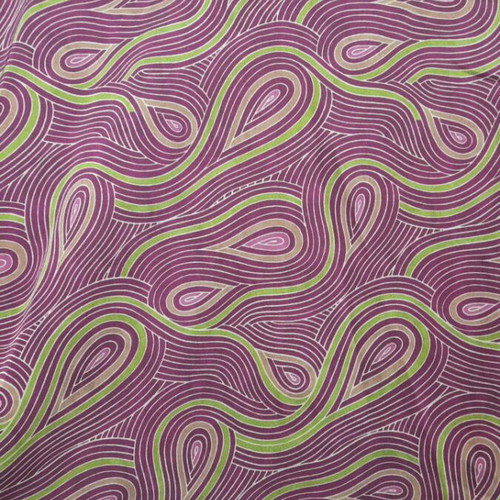 Satin shirt like new with purple, green and pink shades