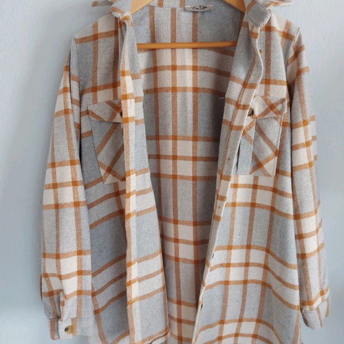 Flannel shirt-jacket women's used, size Small