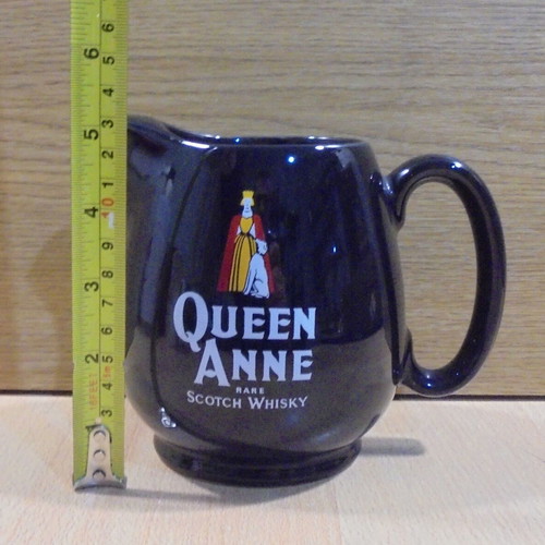 Queen Anne Scotch Whisky old promotional ceramic jug used