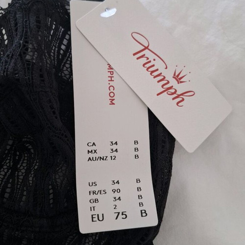 Triumph Body Aura Slim Fit 75B bodysuit new, black