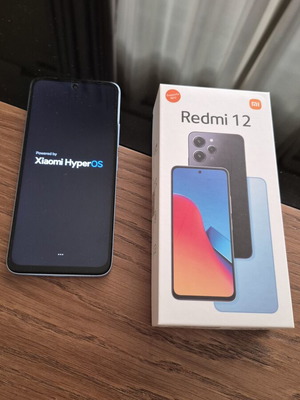 Xiaomi Redmi 12 Sky Blue 4GB RAM 128GB storage new with box and case