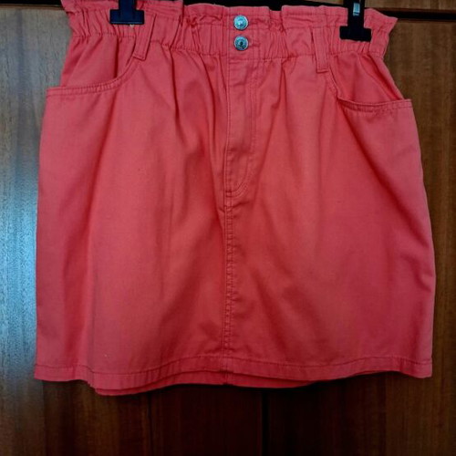 Terranova denim skirt like new, coral color, size L