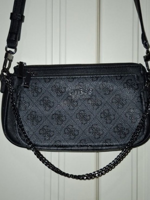 Guess original double bag used, black and grey crossbody