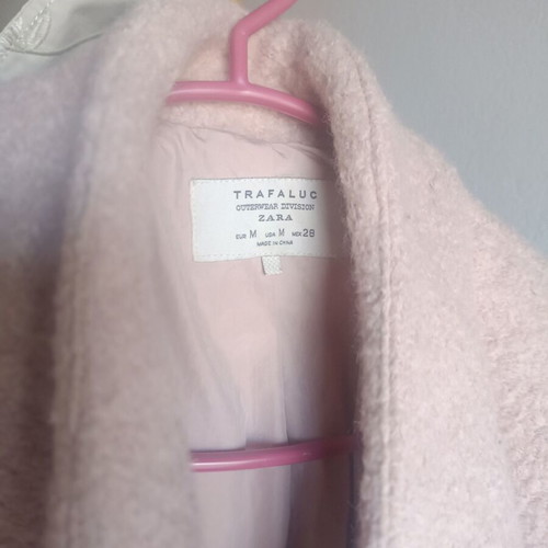 Zara coat pink like new