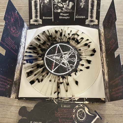 Morbosidad / Manticore Invocation Of The War Beasts 7” Splatter Vinyl EP like new