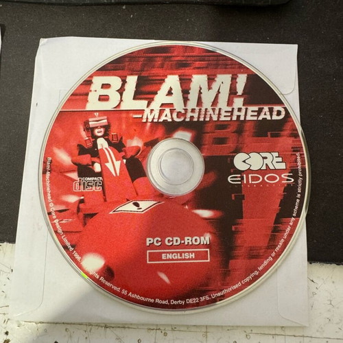 Blam! MachineHead PC CD used collectible Virgin Interactive