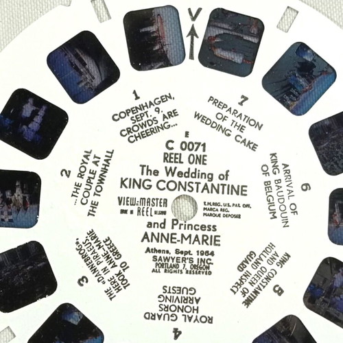 View Master reel new, wedding of Greek royal couple 60s