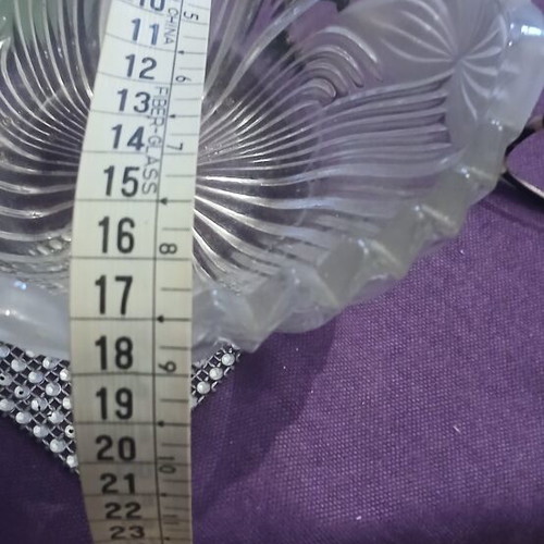 2 glass decorative items, vintage