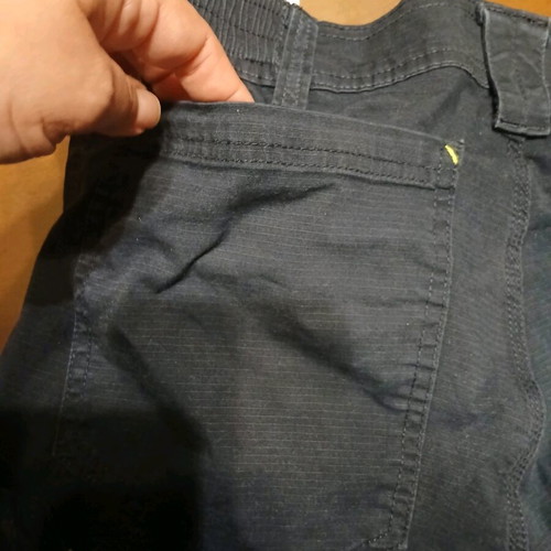 Cotton Work Pants Blue With Reflective Stripes Used