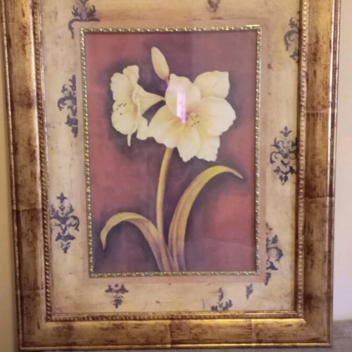 Price drop!! Large frame with antique frame.