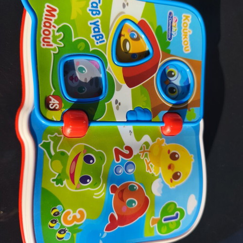 Baby Clementoni Activity Book The First My Book Friend with Sounds for 12+ Months like new