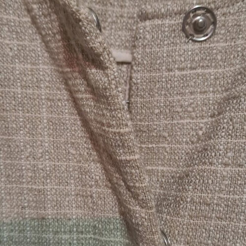 Benetton white coat used size S broken