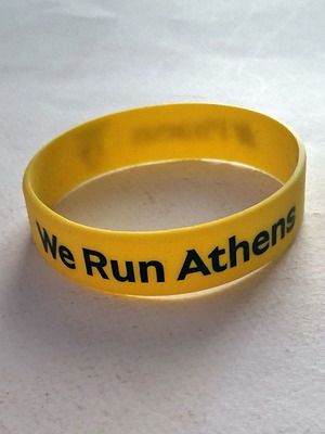 Μαραθώνιος Αθήνας We Run Athens σιλικονούχο βραχιόλι