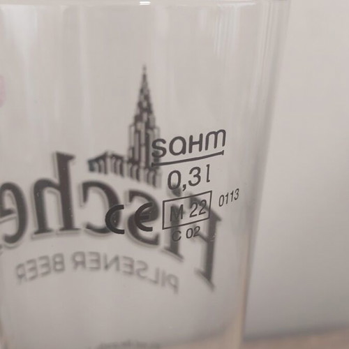 Fischer Promotional Beer Glasses 24 Pack 300 ml New