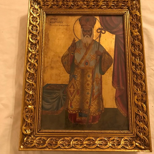 Icon of Saint Nektarios Bishop of Pentapolis used