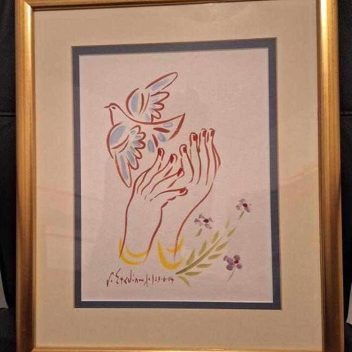 Original artwork Tenderness by Giorgos Stathopoulos 2014 acrylic on paper new