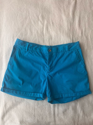 Zara women's fabric shorts used, blue, size M