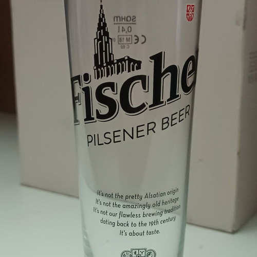 Fischer beer glasses pack of 6, new
